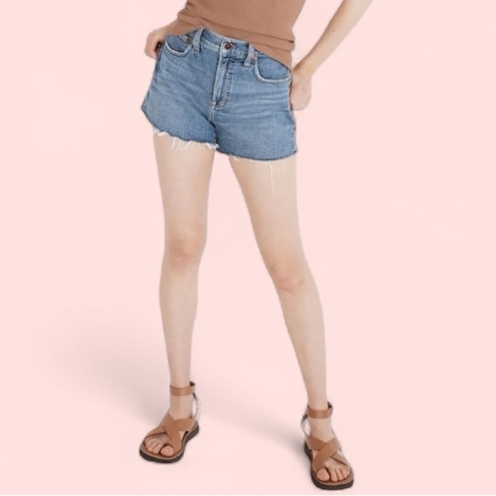 MADEWELL The Perfect Jean High Waist Cutoff Jean Shorts